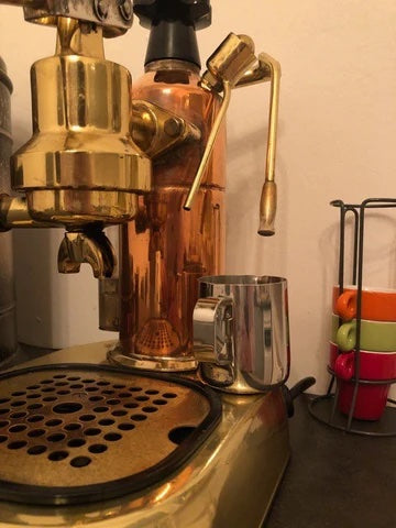 Brass and Copper Europiccola Espresso Machine Before & Afters